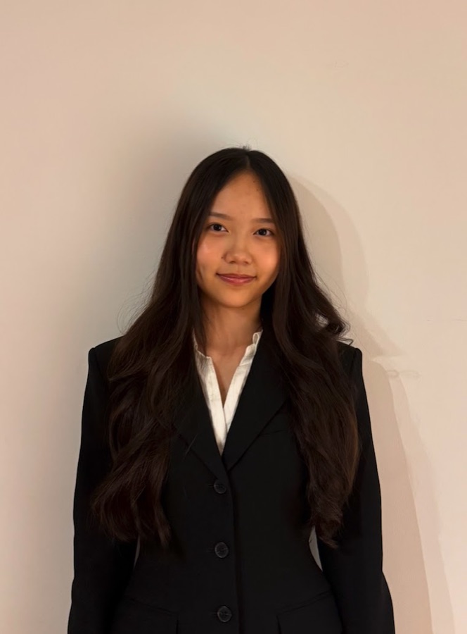 Grace Yoon, treasurer of UVision Initiative, in a dark blazer.